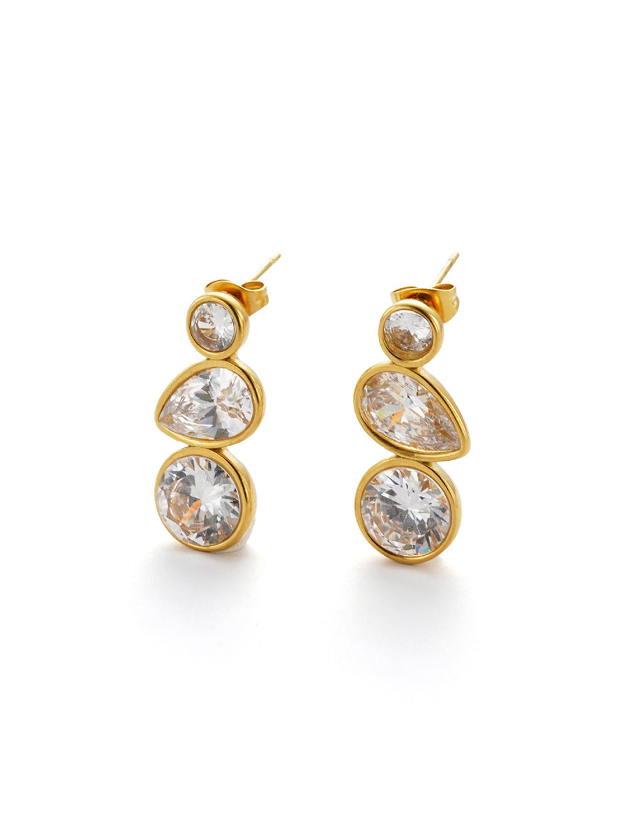 Chic Vintage-style Pearl And Shell Earrings